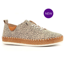 FLE056 - Evette Leather Plimsole