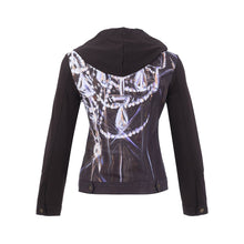 76656 - Hooded Bomber Jacket ‘Chandelier by Heather French-Roussia’