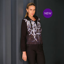 76656 - Hooded Bomber Jacket ‘Chandelier by Heather French-Roussia’