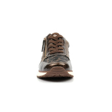 DLB216 - Sally Leopard Bronze Zip Trainer