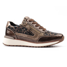 DLB216 - Sally Leopard Bronze Zip Trainer