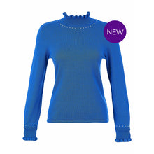 76300 - Royal Studded Frill Neck Sweater
