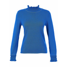76300 - Royal Studded Frill Neck Sweater