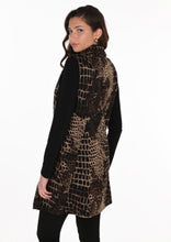 263214 - Giraffe Print Long Gilet
