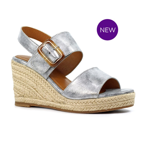 JLH507 - 'Rochester' Metallic Wedge Sandal