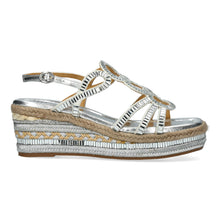 Marieo 05 - Baguette Wedge Sandal - Silver
