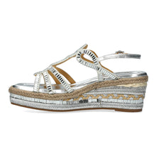 Marieo 05 - Baguette Wedge Sandal - Silver
