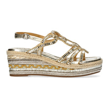 Marieo 05 - Baguette Wedge Sandal - Gold - Pennita