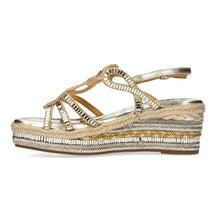 Marieo 05 - Baguette Wedge Sandal - Gold - Pennita