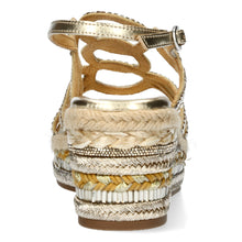 Marieo 05 - Baguette Wedge Sandal - Gold - Pennita