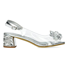 Mily 22 - Perspex Jewelled Block Heel Sandal - Pennita