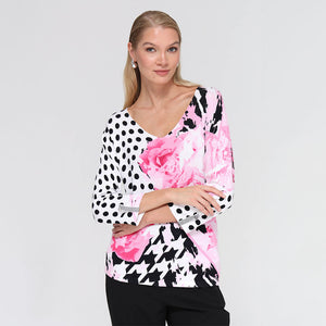 17123 - Spotty Abstract Top