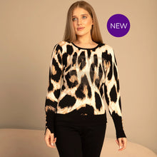 16078 - Animal Print Sparkle Sweater