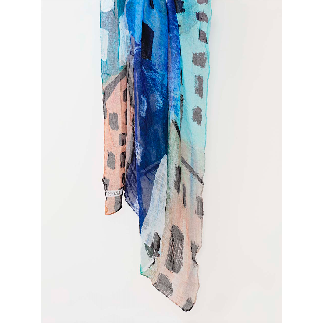 73910 - Abstract Scarf 'City Stories By Linda Woods'