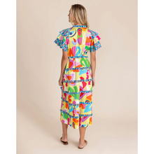 13039 - Yasmine 'Matisse' Print Layered Maxi Dress