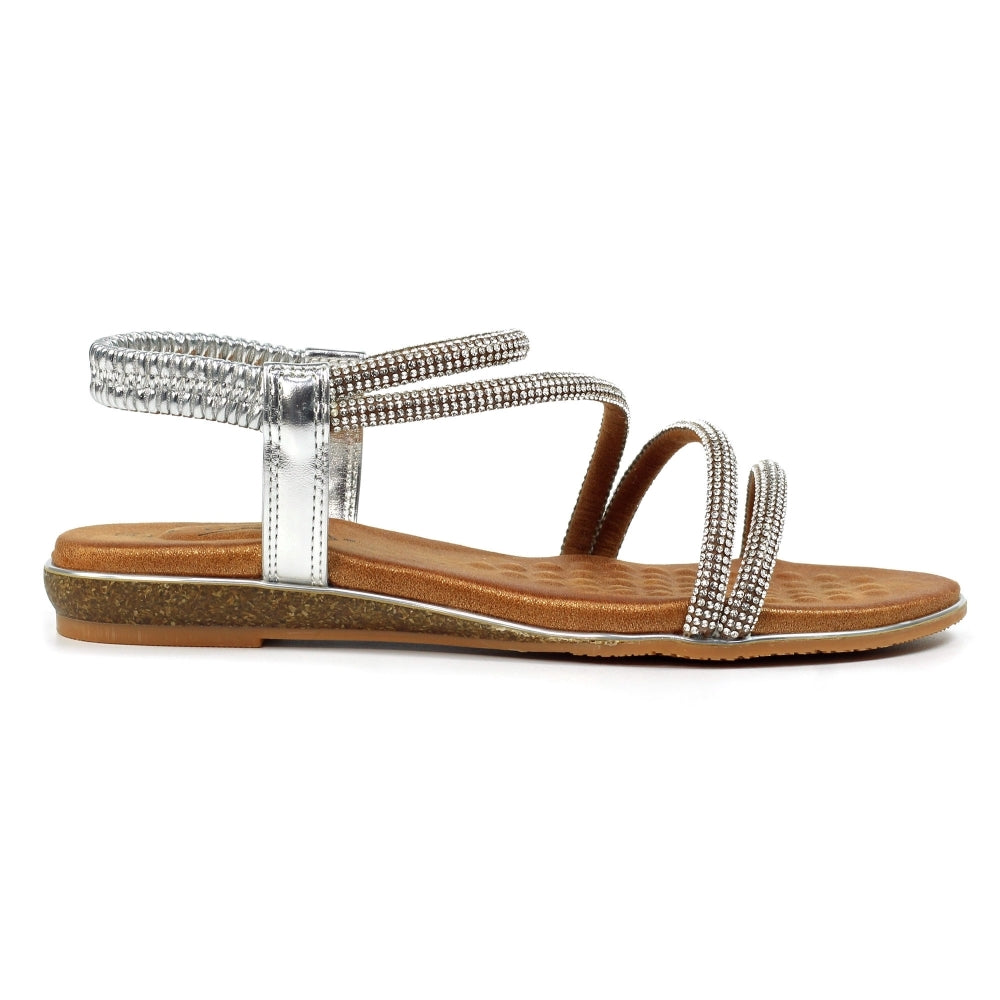 JLH522 - 'Cortez' Diamanté Sandal