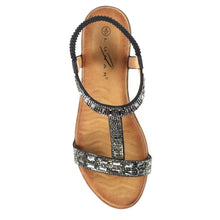 JLH492 - 'Macie' Diamanté Wedge Sandal