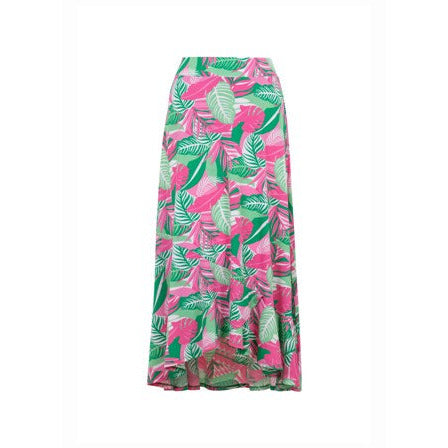 6991 - Leaf Print Skirt